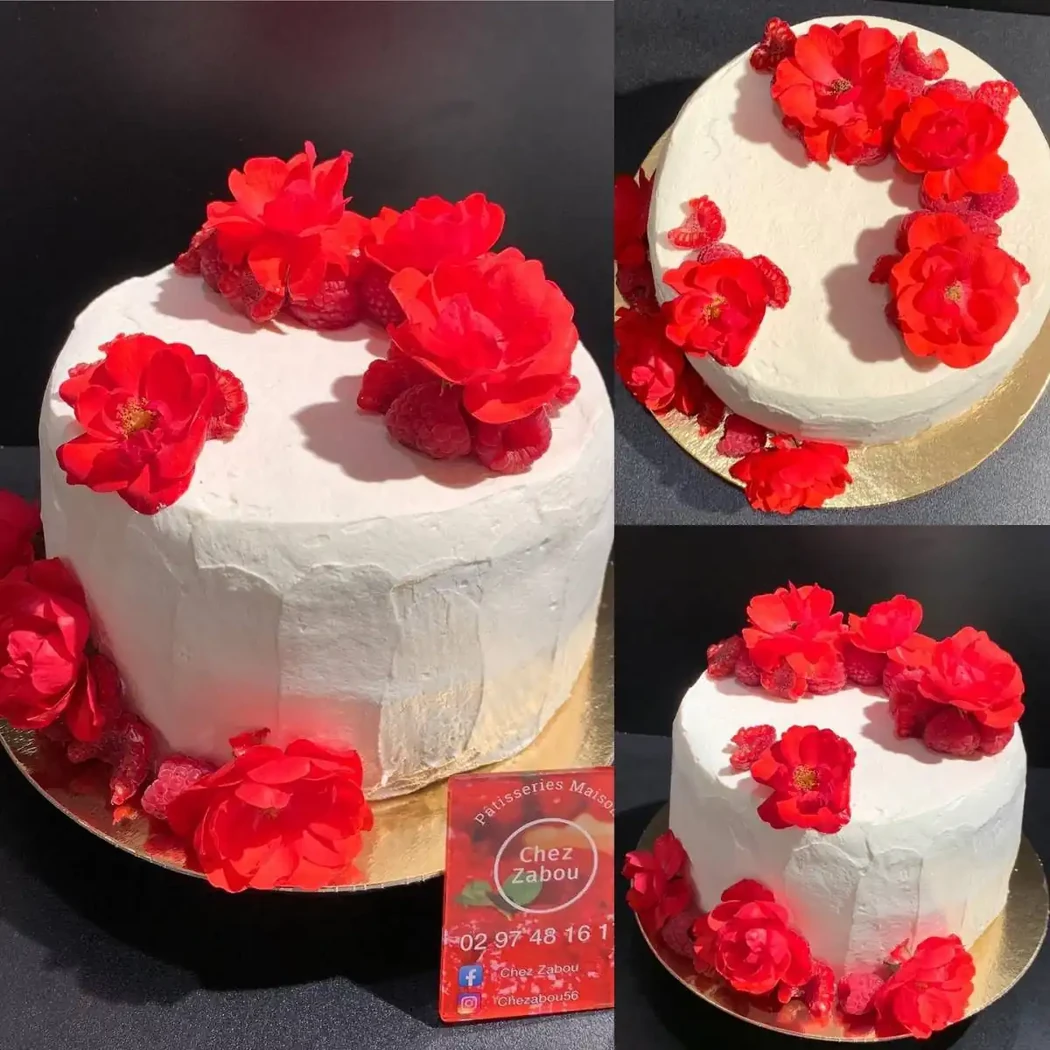 Layer cake framboise (6 euros/personne)