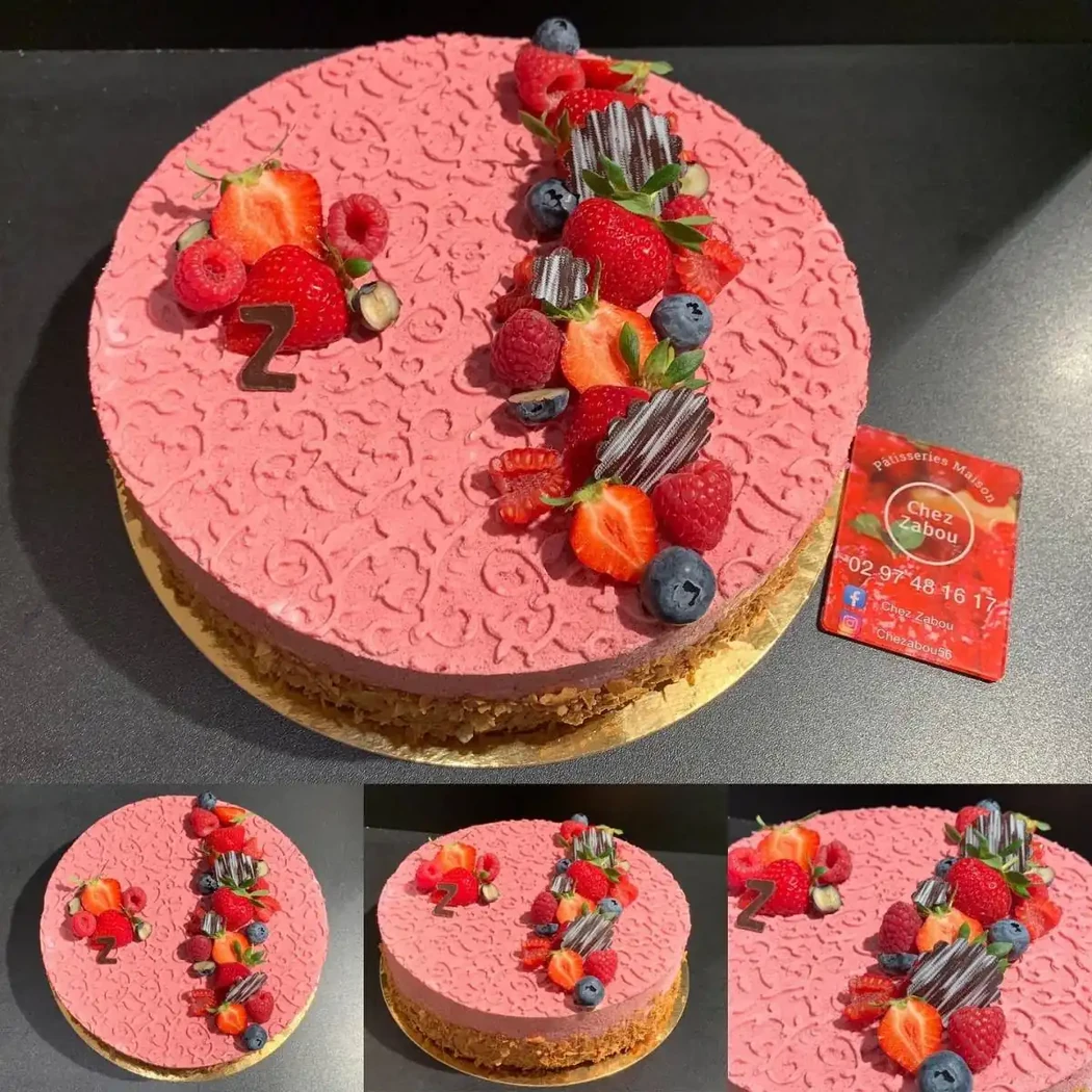 Entremet aux fruits rouges (5 euros/personne)