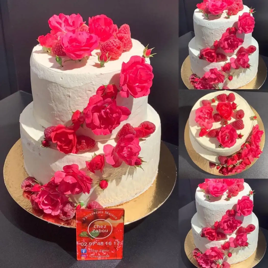 Layer cake framboise (6 euros/personne)